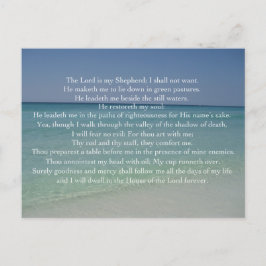 Psalm 23 Der Herr ist mein Hirte Schöner Strand Postkarte