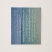 Psalm 23 Der Herr ist mein Hirte Schöner Strand Puzzle (Vertikal)