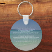 Psalm 23 Der Herr ist mein Hirte Schöner Strand Schlüsselanhänger (Vorderseite)