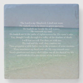 Psalm 23 Der Herr ist mein Hirte Schöner Strand Steinuntersetzer