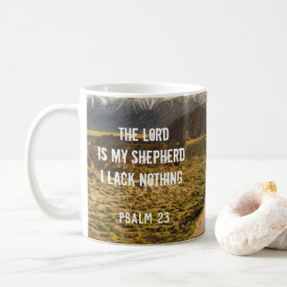 Psalm 23 Der Herr ist mein Hirte, Schrift Kaffeetasse