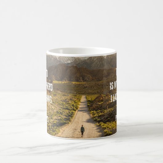 Psalm 23 Der Herr ist mein Hirte, Schrift Kaffeetasse (Mittel)
