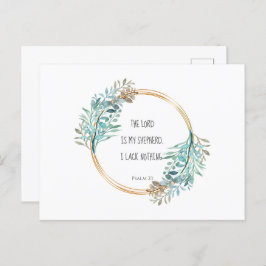 Psalm 23 Der Herr ist mein Hirte, Schrift Postkarte