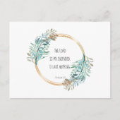 Psalm 23 Der Herr ist mein Hirte, Schrift Postkarte (Vorderseite)