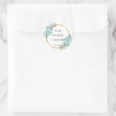 Psalm 23 Der Herr ist mein Hirte, Schrift Runder Aufkleber (Tasche)