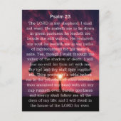 Psalm 23 Der Herr ist mein Hirte Sonnenuntergang Postkarte (Vorderseite)