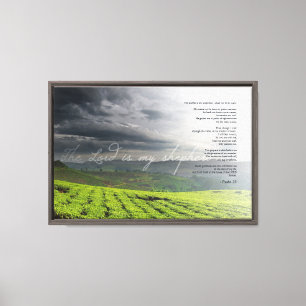 Psalm 23 Der Herr ist mein Hirte Vineyard Art Leinwanddruck