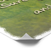 Psalm 23 Der Herr ist mein Schädel POSTER BIBLE (Ecke)