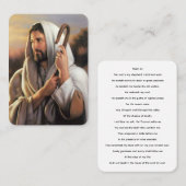 Psalm 23 Der Herr ist meine Hirtengebet-Karte Visitenkarte (Vorne/Hinten)