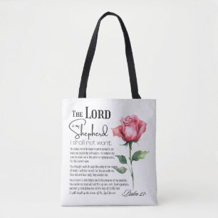Psalm 23 Der Herr ist meine Schäferhirde-Blume Tasche