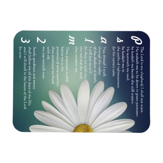 Psalm 23 - Der LORD ist mein Hirte Magnet (Horizontal)
