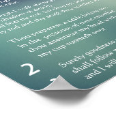 Psalm 23 - Der LORD ist mein Hirte Poster (Ecke)