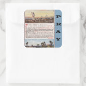 Psalm 23, der Lord ist mein Quadratischer Aufkleber (Tasche)