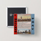 Psalm 23, der Lord ist mein Schäfer-Gebets-Knopf Button (Vorne & Hinten)