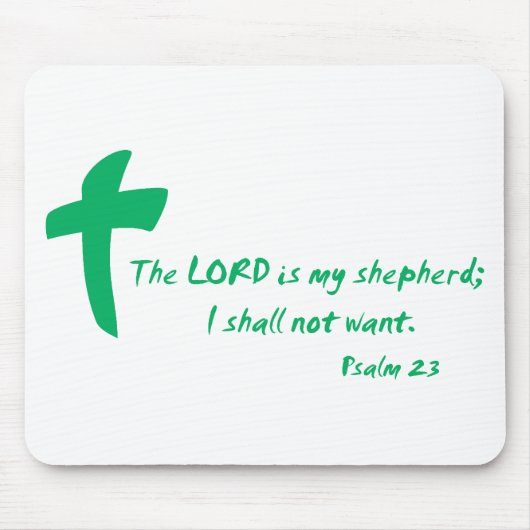 Psalm 23: Der Lord ist mein Schäfer Mousepad (Vorne)