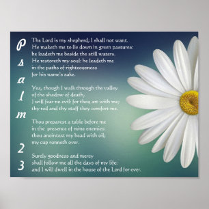 Psalm 23 - Der LORD ist mein Schäfer Poster
