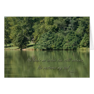 Psalm 23 Er führt mich neben den stillen Wassern