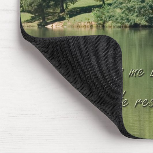 Psalm 23 Er führt mich neben den stillen Wassern Mousepad (Ecke)