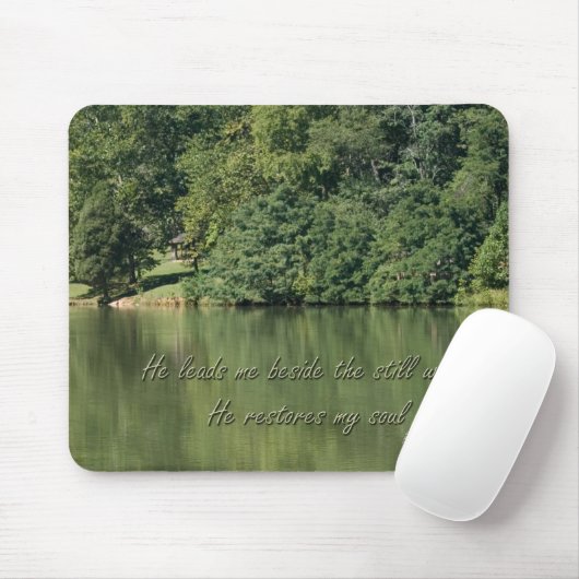 Psalm 23 Er führt mich neben den stillen Wassern Mousepad (Mit Mouse)