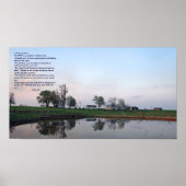Psalm 23, Farm Pond Poster (Vorne)