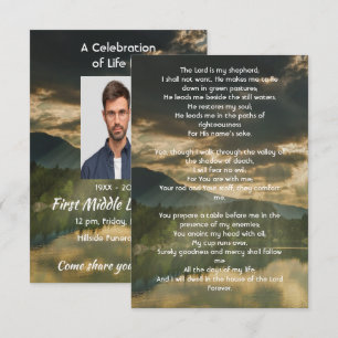 Psalm 23 Feier des Lebensgottesdienstes Einladung