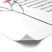 Psalm 23 Feine Botanik, Wertposter-Papier Poster (Ecke)