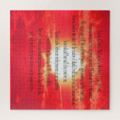 Psalm 23, Feuer Himmel, 676 Stücke - Schwieriges P Puzzle (Horizontal)