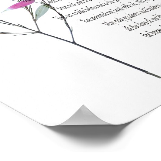 Psalm 23 Fine botanical, Value Poster Paper (Ecke)