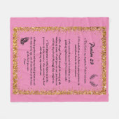 Psalm 23 fleecedecke (Vorderseite (Horizontal))