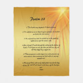 Psalm 23 Fleecedecke (Vorderseite)