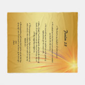 Psalm 23 Fleecedecke (Vorderseite (Horizontal))