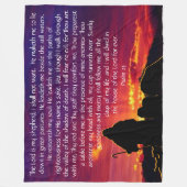 Psalm 23 fleecedecke (Vorderseite)