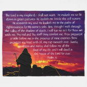 Psalm 23 fleecedecke (Vorderseite (Horizontal))