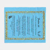 Psalm 23 fleecedecke (Vorderseite (Horizontal))