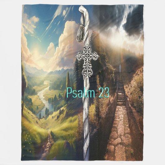 Psalm 23 fleecedecke (Vorderseite)