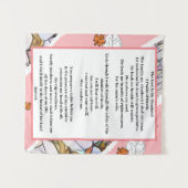 Psalm 23 floral artistic art wandteppich (Vorderseite (Horizontal))