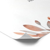 Psalm 23 Floral Watercolor Christian Bible Verse Poster (Ecke)