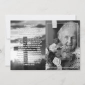 Psalm 23 Foto Cross Feier des Lebens Beerdigung Einladung (Vorderseite)