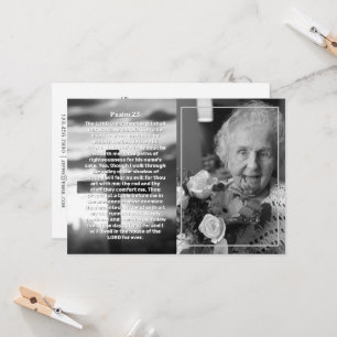 Psalm 23 Foto Cross Feier des Lebens Beerdigung Einladung