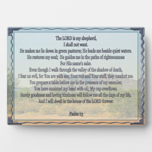 Psalm 23 fotoplatte