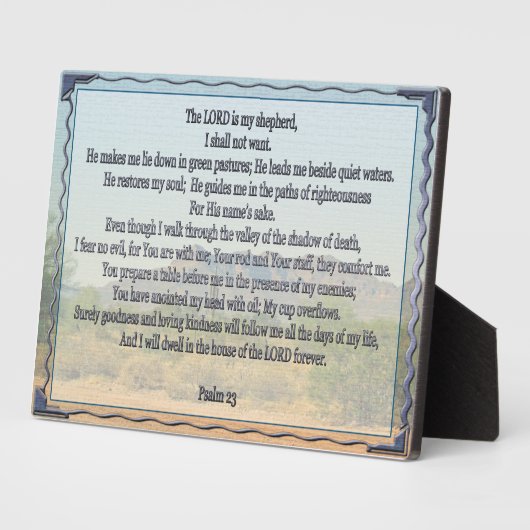 Psalm 23 fotoplatte (Seite)