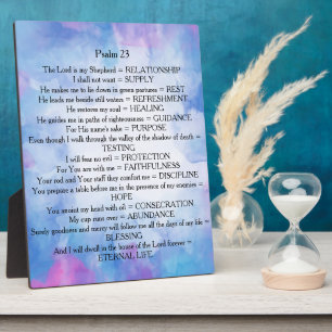 Psalm 23 fotoplatte