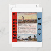 Psalm 23 Gebet, Der Herr ist mein Hirte Postkarte (Vorne/Hinten)