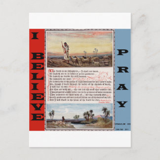 Psalm 23 Gebet, Der Herr ist mein Hirte Postkarte
