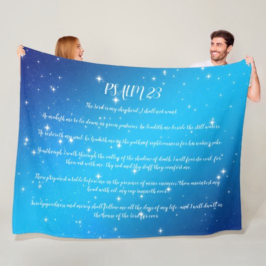 Psalm 23 Gebet Fleecedecke (Beispiel)