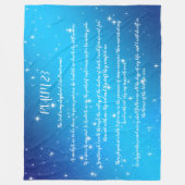 Psalm 23 Gebet Fleecedecke (Vorderseite)