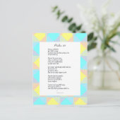 Psalm 23 Gedicht auf Postkarte (Stehend Vorderseite)