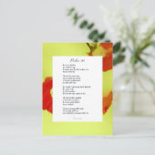 Psalm 23. Gedicht Postkarte (Stehend Vorderseite)