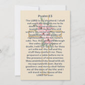 Psalm 23 Goldkreuz-Feier zur Beerdigung des Lebens Einladung (Vorderseite)