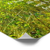 Psalm 23 Grand Teton Nationalpark Poster (Ecke)